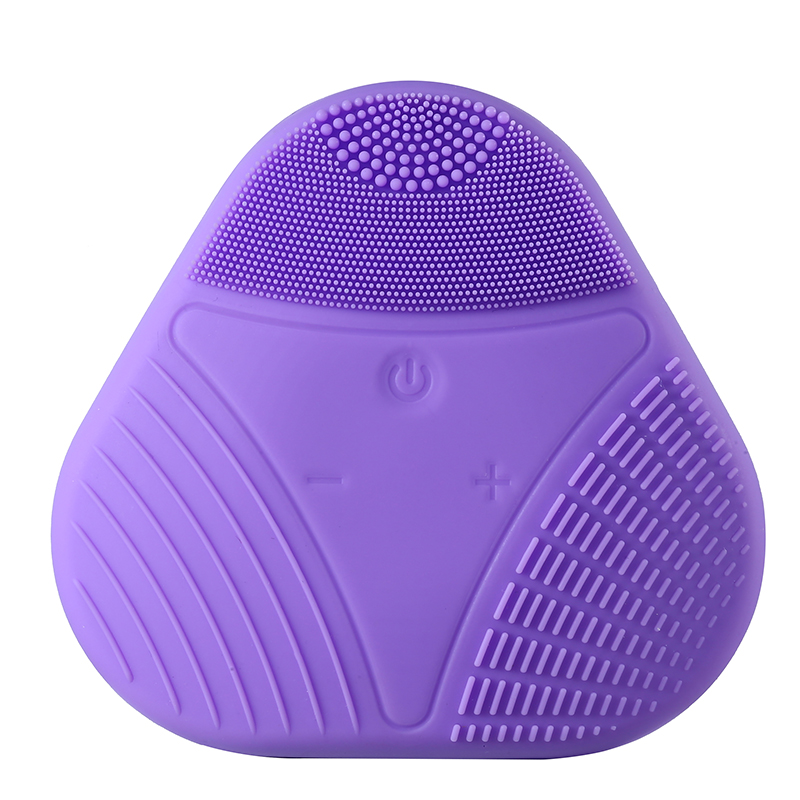 Silicone facial cleansing brush 