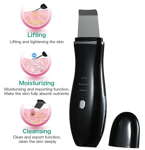 Ultrasonic EMS skin scrubber