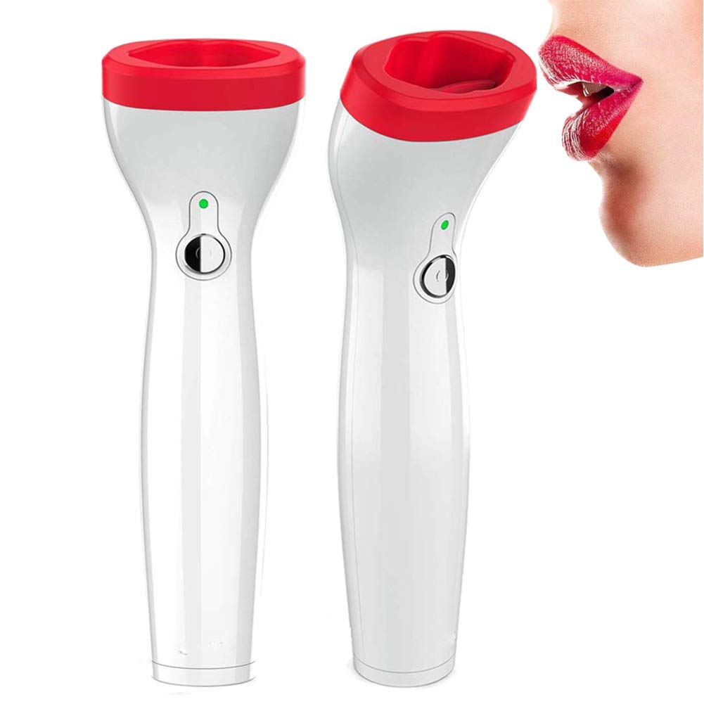 Electric lip suction plumper device