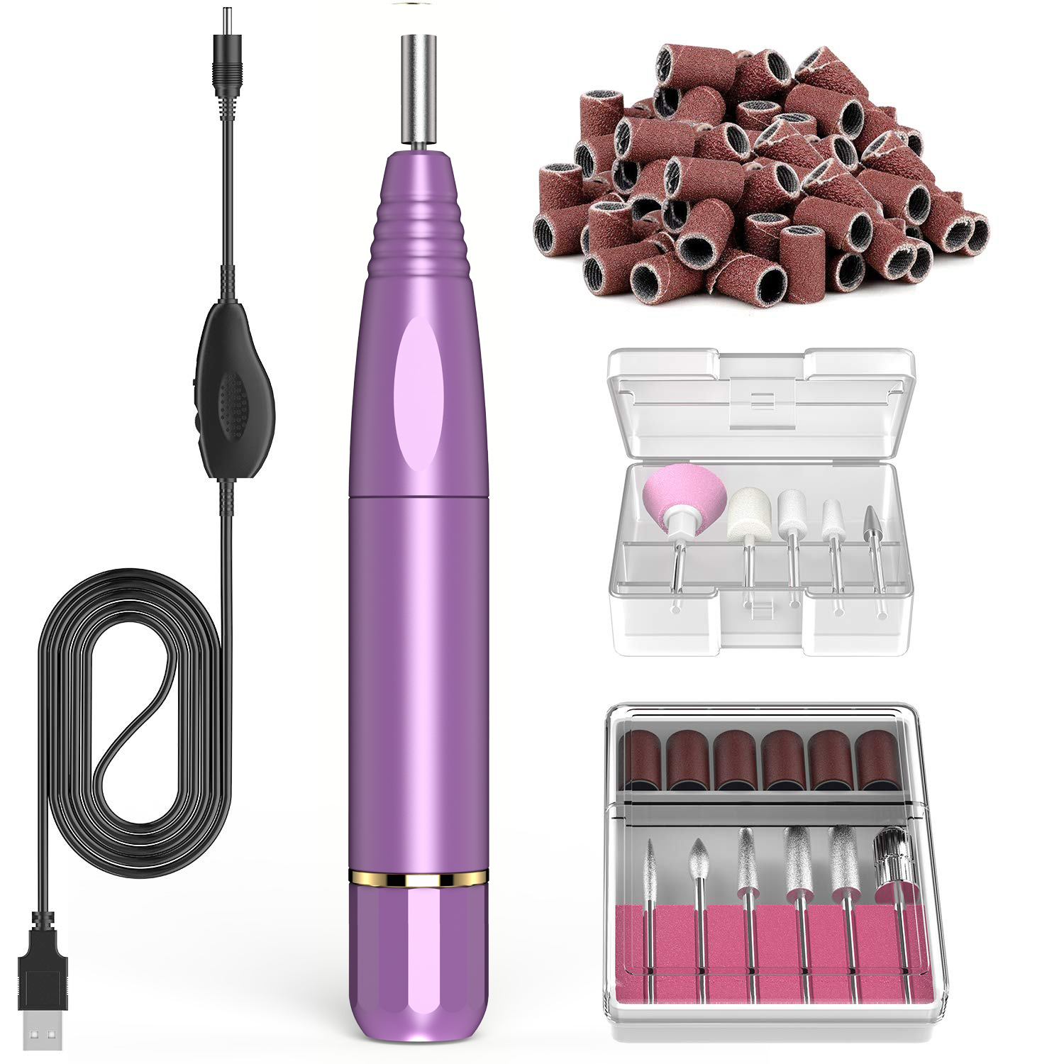 Electric nail drill manicure pedicure set