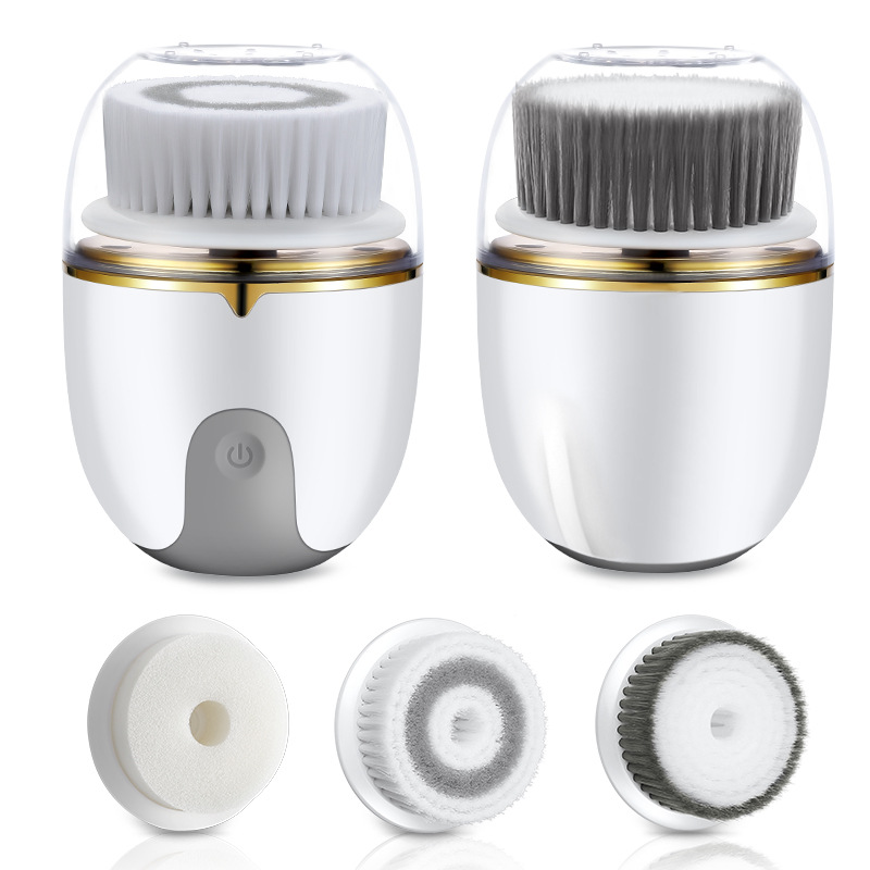 Electroc rotary facial cleansing brush