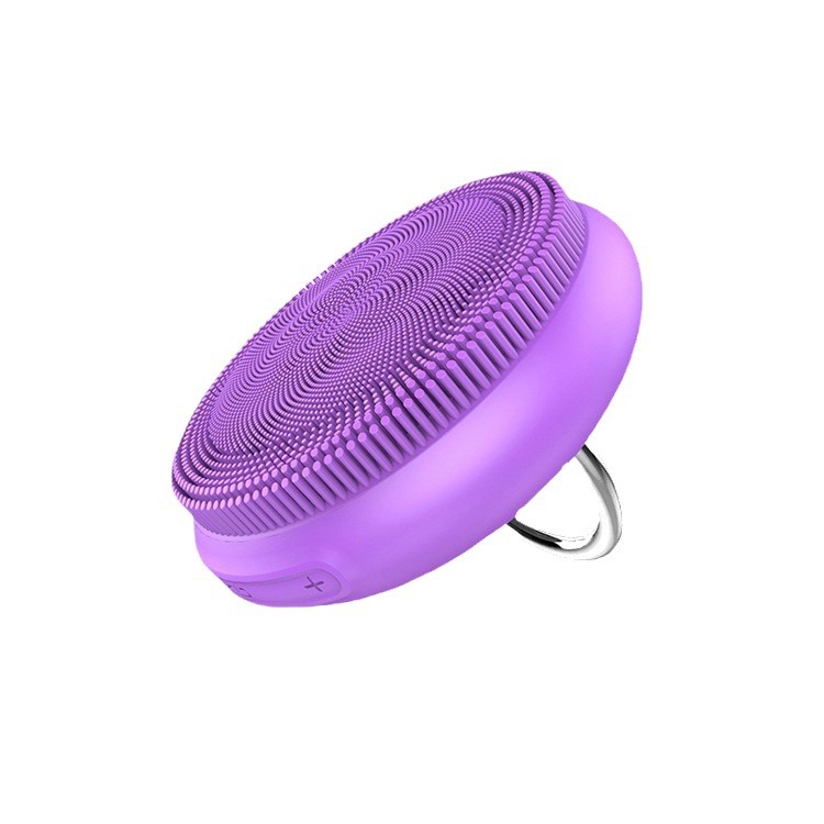Massage Sonic Vibrating Scrub Electric Silicone Cleanser Cleaning Face Facial Cleansing Brush