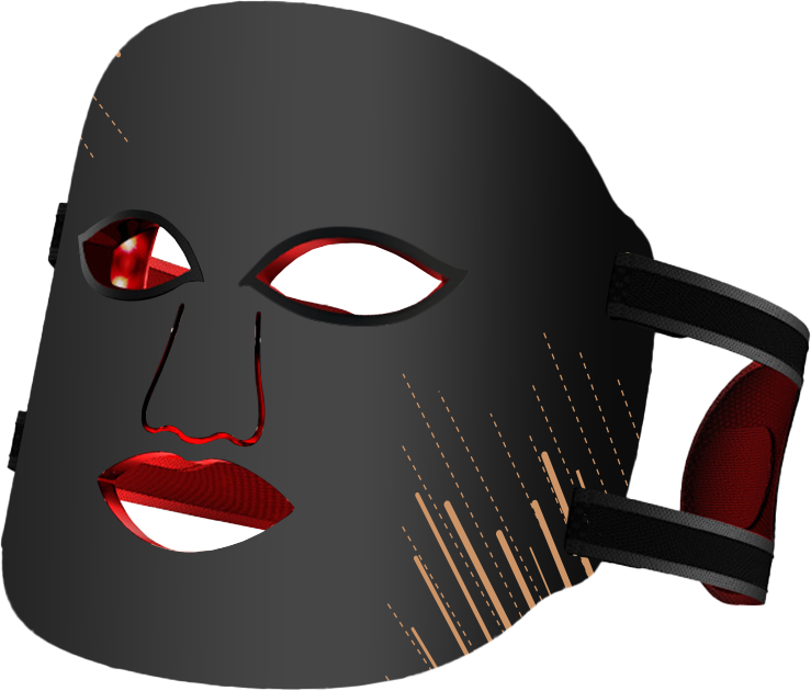 Home Use Beauty Device Face Skin Care Therapy 7 Colors 660 Red Light Facial Led Mask Face Silicon Red